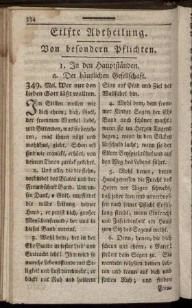 Eilfte Abtheilung. Von besondern Pflichten.