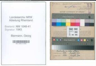 Entnazifizierung Georg Biermann , geb. 18.01.1902 (Polizist)