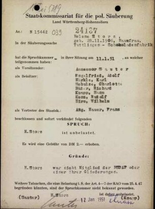 Storz, Helene