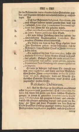 Resolutio Dubiorum