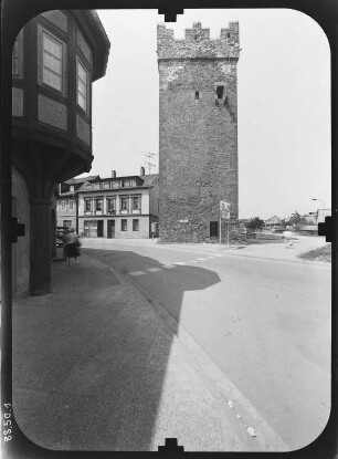 Saalfeld. Darrtor (14. Jh.). Stadtseite