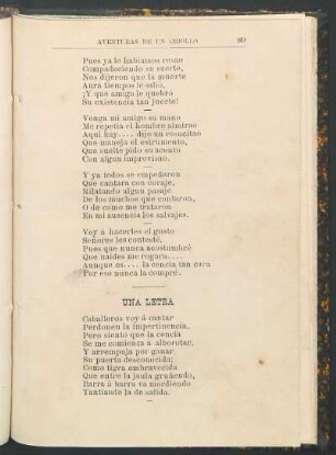 Una letra