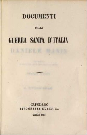 Documenti della guerra santa d'Italia. 8