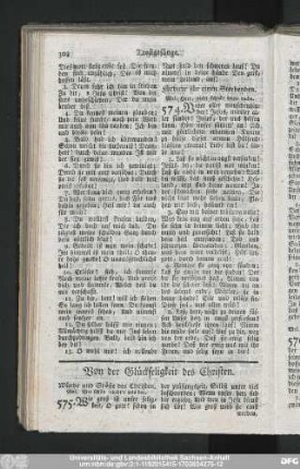 Von der Glückseligkeit des Christen.