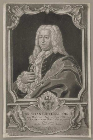 Bildnis des Christian Gottlib Schwarzius