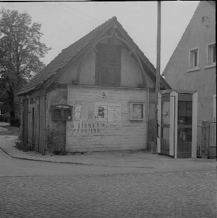 Großerkmannsdorf (Kreis Dresden). Spritzenhaus, Hauptstr. E.19.Jh. Straßenansicht
