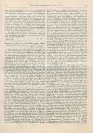493-498 [Rezension] Wernle, Paul, Die Anfänge unserer Religion