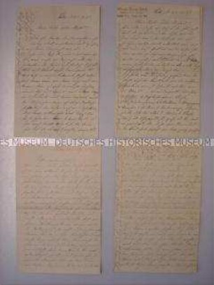 Sammlung von Briefen von Florentine Fleischhut an ihren Mann 1921-1931 (45 Stück) - Nachlass