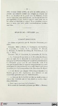 Séance du 2 février 1912