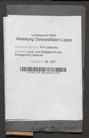 Erblasser: Jaeger Colon Bunge, Christian Friedrich: