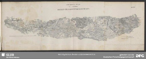 Situations-Plan der ausgeführten Berlin-Frankfurter Eisenbahn