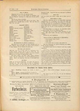 Deutsches Maler-Journal : Plafonds, Vestibule, Treppenhäuser, Wanddecorationen, Sgraffitten, Holz- und Marmor-Malerei, Blumen, Alphabete, Schilder, Embleme, Plakate etc. ; für den praktischen Gebrauch der Zimmer- & Decorationsmaler, Lakierer, Architekten, Zeichenschulen etc.. 17. [1894], H. 1 - 4