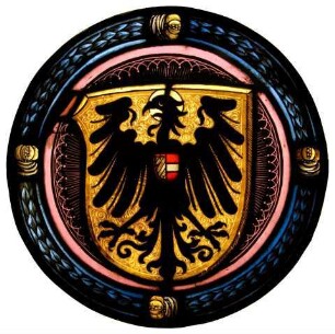 Wappenscheibe, Burgund und Österreich