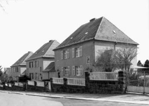Meißen-Altstadt, Jüdenbergstraße 40/41, 42/43, 44/45. Wohnhäuser (um 1915). Straßenansicht