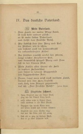 IV. Das deutsche Vaterland
