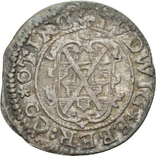 Halbbatzen des Grafen Ludwig Eberhard von Öttingen-Öttingen, 1625