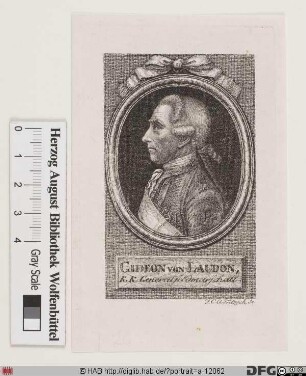 Bildnis Gideon Ernst von Laudon (Loudon, ursprüngl. Laudohn) (1759 Frhr.)