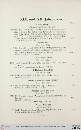 XIX. und XX. Jahrhundert (Nr.1169-1247)
