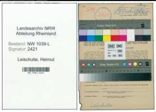 Entnazifizierung Helmut Leischulte , geb. 09.10.1909 (Gastwirt)