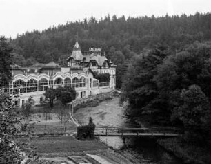 Café Kaiserpark : Karlsbad (Karlovy Vary/Tschechische Republik). Café Kaiserpark an der Tepla