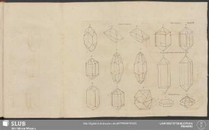Plate IV. Lead-Vitriol. Tin-Stone. Radiated Grey Antimony-Ore. Molybdena