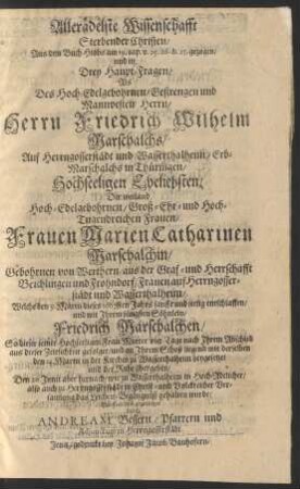 Allerädelste Wissenschafft Sterbender Christen ... Eröffnet und geprediget durch Andream Bessern/ Pfarrern und Adiunctum in Herrngosserstädt.