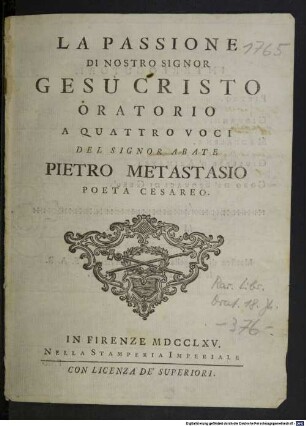 La Passione di Nostro Signor Gesu Cristo