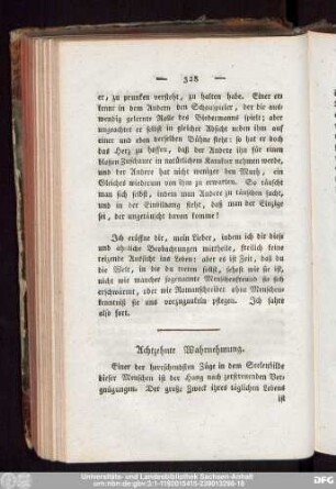Achtzehnte Wahrnehmung.