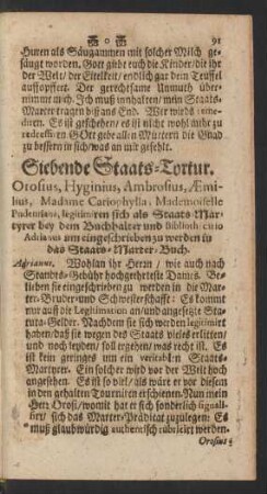 Siebende Staats-Tortur.