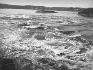 Saint John River : Die Strömung des Saint John River bei einsetzender Flut.