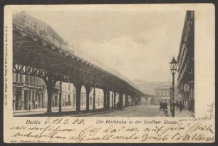 Ansichtskarte Hochbahn in der Skalitzer Straße