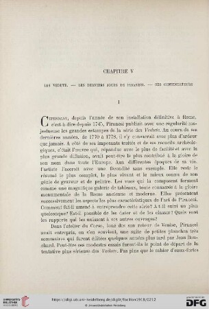 Chapitre V Les Vedute. - Les Derniers Jours de Piranesi. - Ses Continuateurs