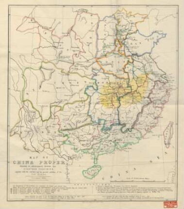 Map of China proper
