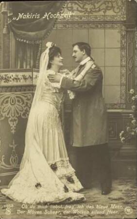 „Nakiris Hochzeit“ - Ob du mich liebst, frag' ich das blaue Meer, [...]