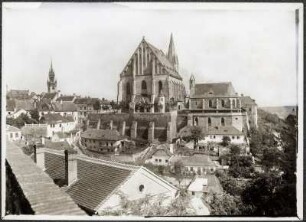 Znaim (Znojmo, Tschechische Republik). Altstadt mit Nikolaikirche und Wenzelskapelle