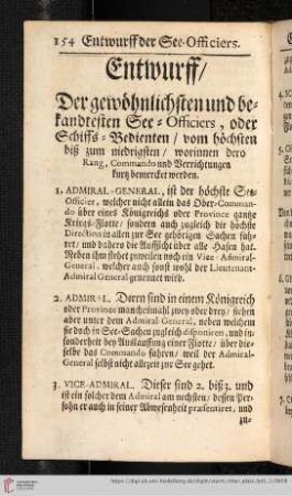 Entwurff der gewöhnlichsten und besondesten See-Officiers