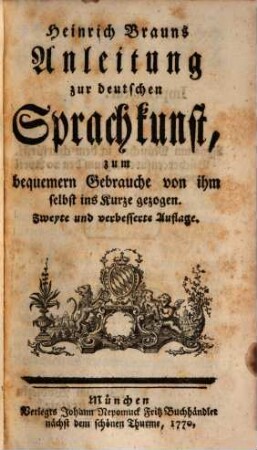 Anleitung zur deutschen Sprachkunst