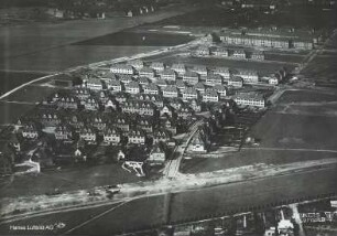 Siedlung Mariental in Leipzig-Marienbrunn : Blickrichtung Westen