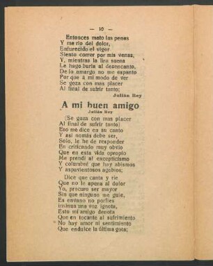 A mi buen amigo : Julián Rey