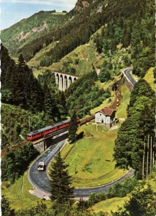 Ansicht vom Höllental im Schwarzwald