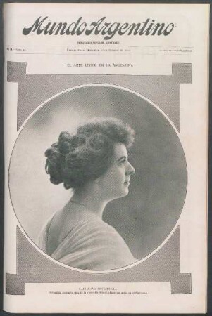 El arte lírico en la Argentina [Fotografía] : Ladislava Hotkowska