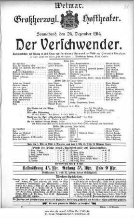 Der Verschwender