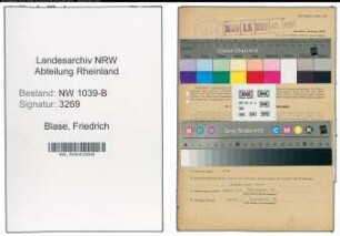 Entnazifizierung Friedrich Blase , geb. 20.08.1900 (Verwalter)