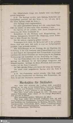 Merksätze für Skiläufer