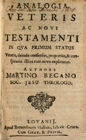 Analogia veteris ac novi testamenti