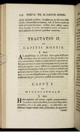 Tractatio II. De capitis morbis.