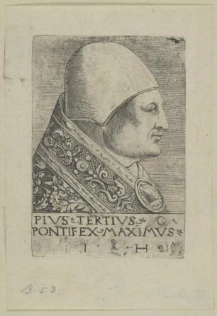 Profilbildnis des Papstes Pius III.