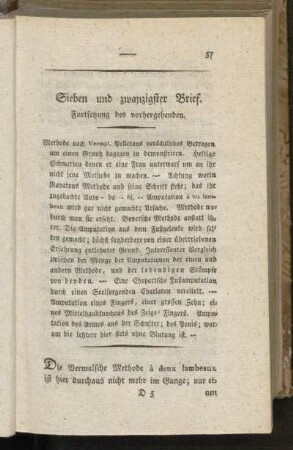 Sieben und zwanzigster Brief. Fortsetzung des vorhergehenden