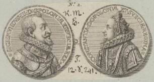 Bildnis von Constantia, Königin von Polen und Sigismvndvs III., König von Polen