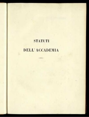 Statuti Dell'Accademia